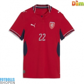 Billiga Tjeckien Tomas Soucek #22 Hemmatröja Dam VM 2026 Kortärmad